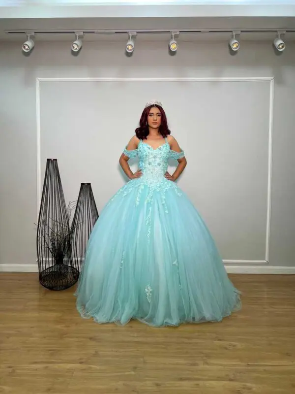 Vestido Azul Tiffany