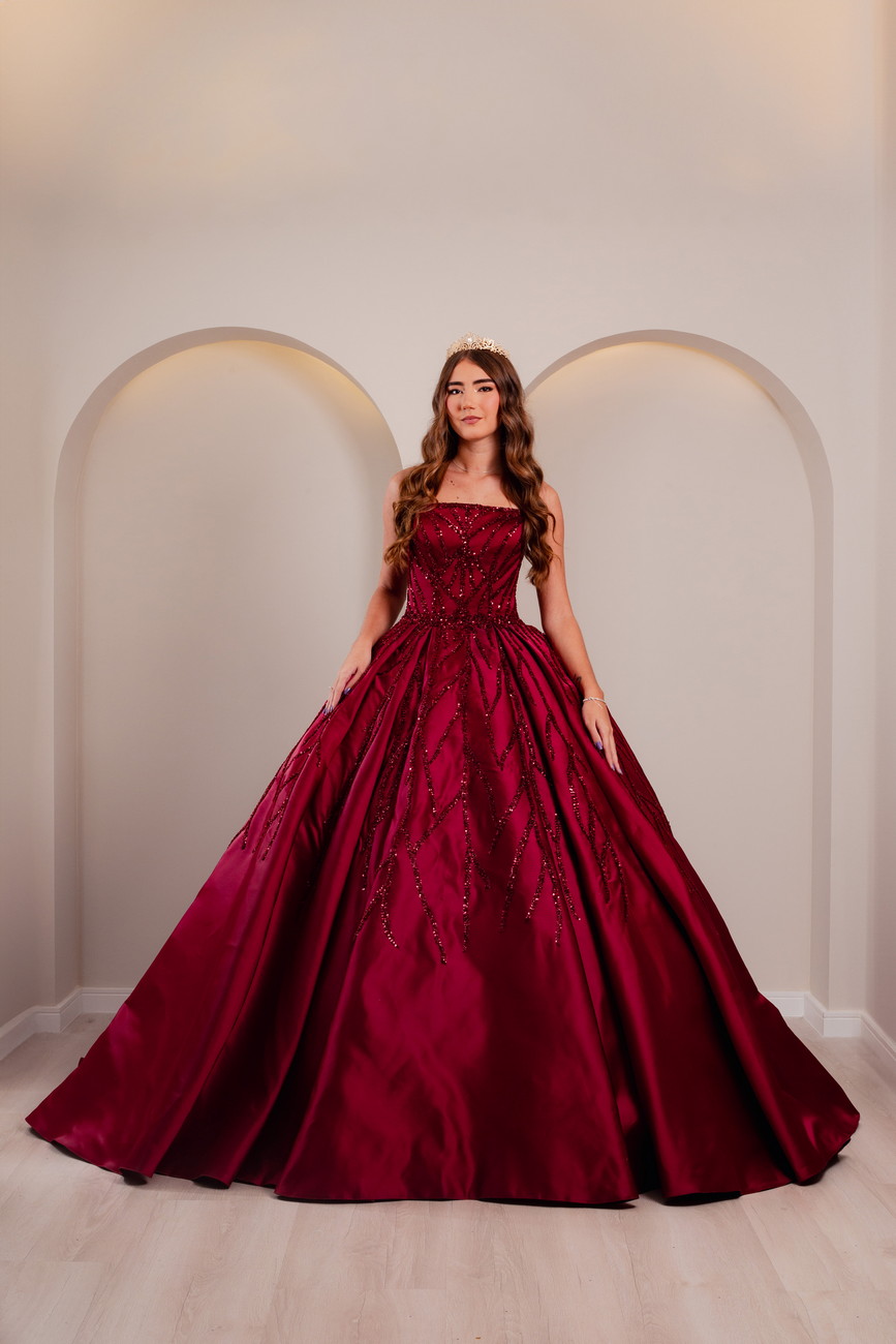 Vestido Marsala