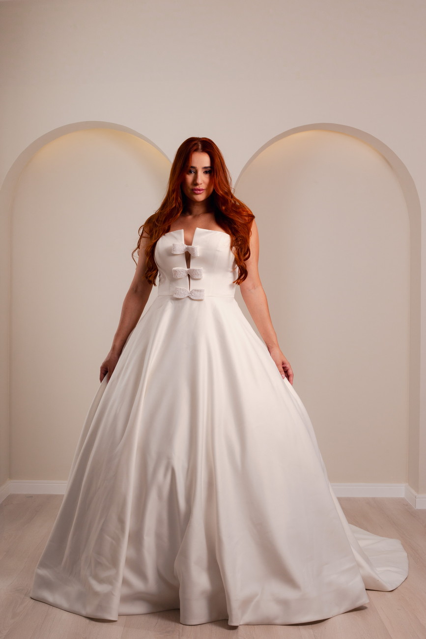 Vestido de Noiva Tomara que Caia com Laços - Imagem 4