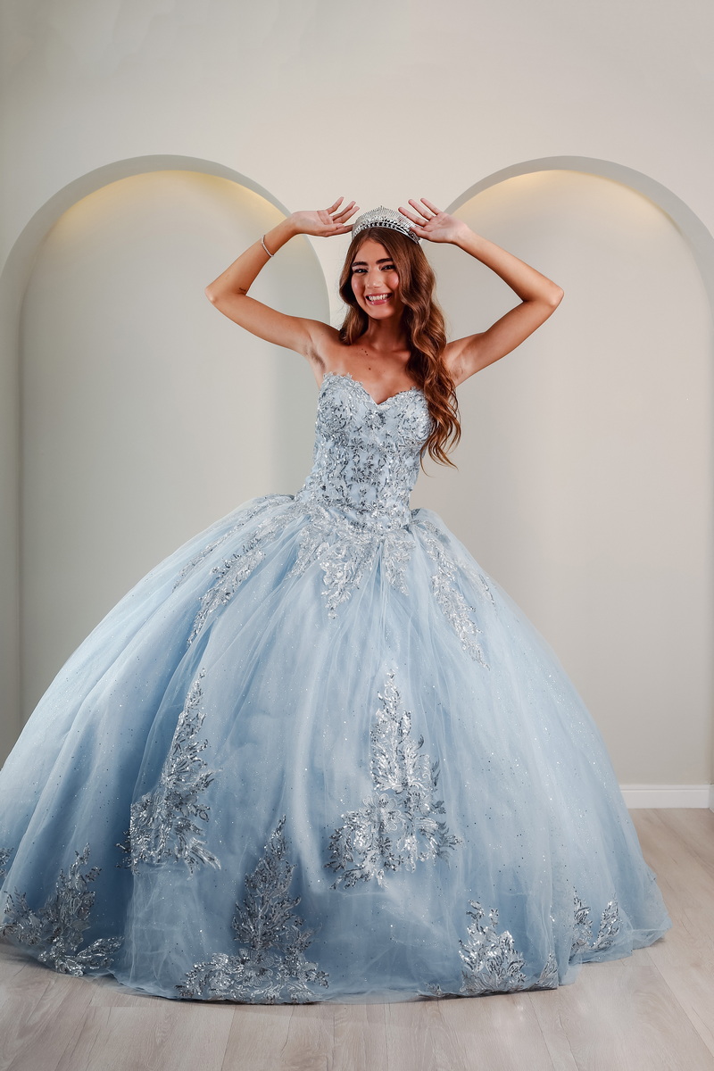 Vestido de Debutante Azul Celeste