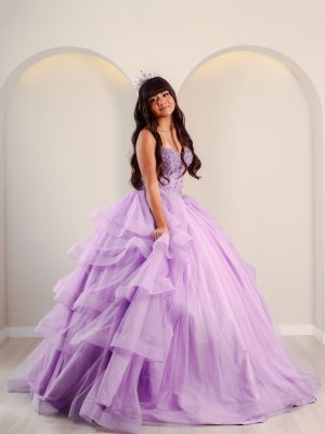 Vestido de Debutante Lilás