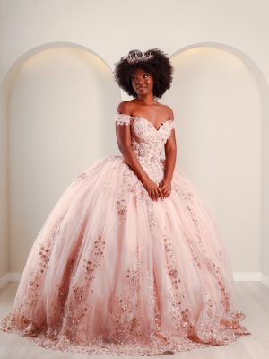 Vestido de Debutante Rosé