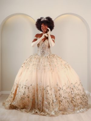 Vestido de Debutante Rosé