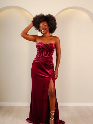 Vestido de Debutante Marsala