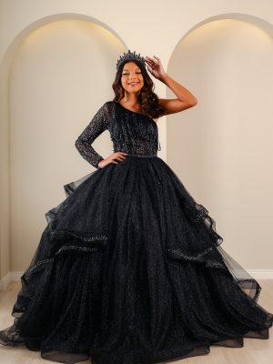 Vestido de Debutante Preto
