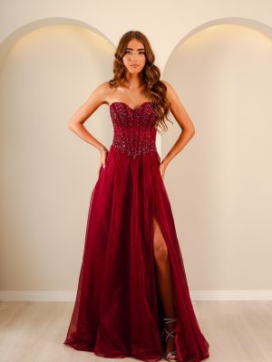 Vestido de Debutante Marsala