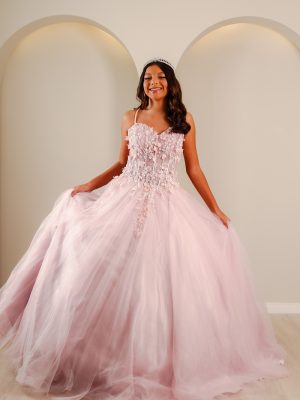 Vestido de Debutante Rosé