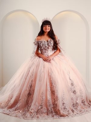 Vestido de Debutante Rosé