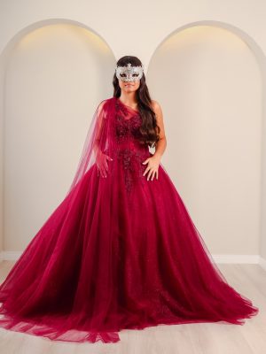 Vestido de Debutante Marsala